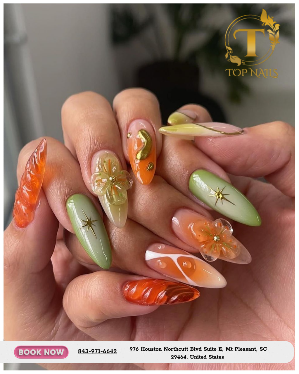 TOP NAILS nail work in Mount Pleasant, South Carolina